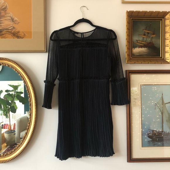 MAJE navy mini dress - Picture 6 of 6